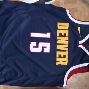 Nike Denver Navy Basketball Jersey - #15